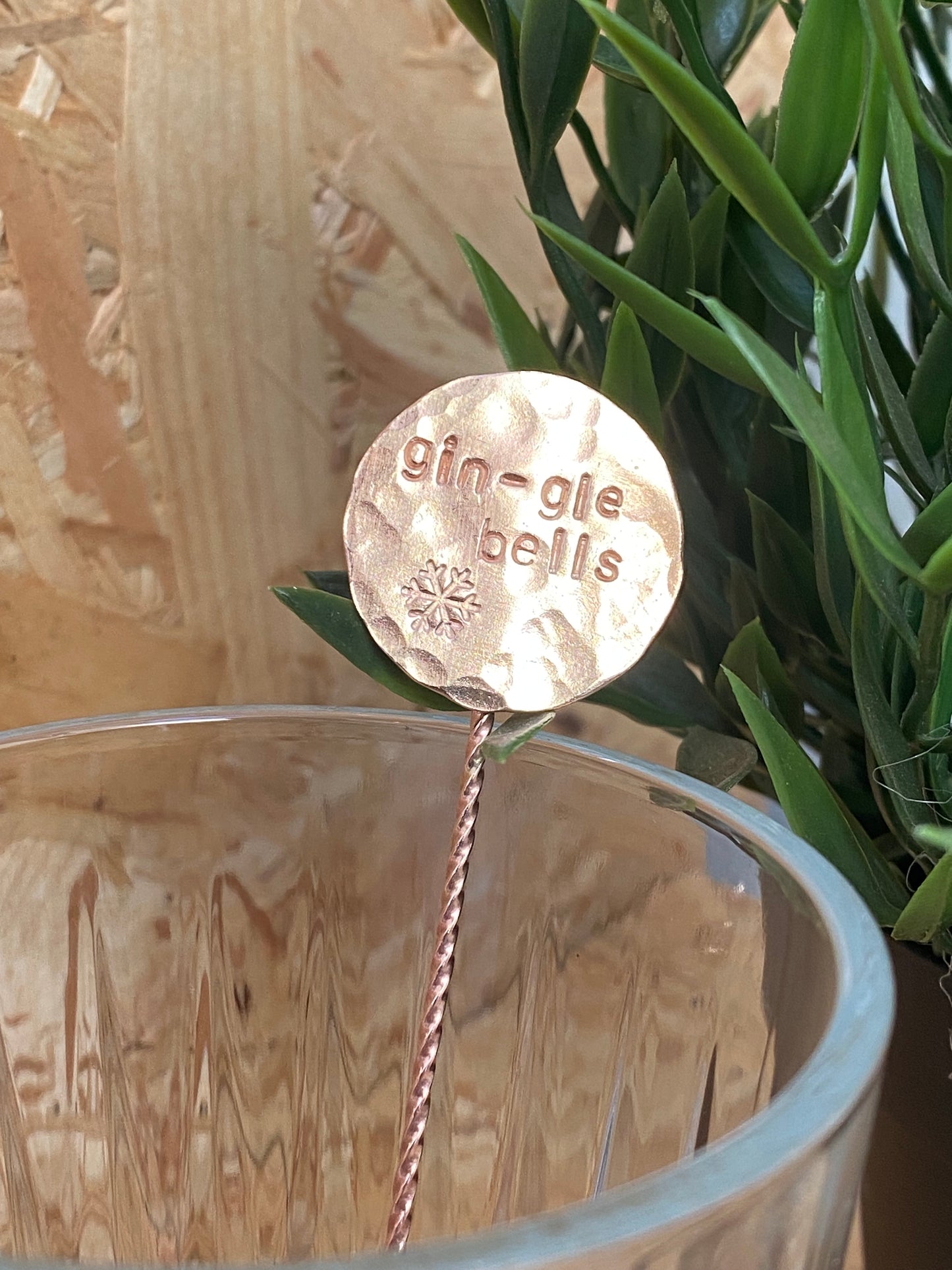 Copper drinks stirrers